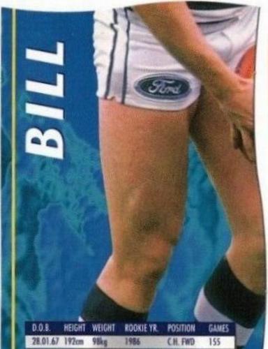 1995 Bewick Enterprises AFLPA Football Quarters #42 Bill Brownless Front